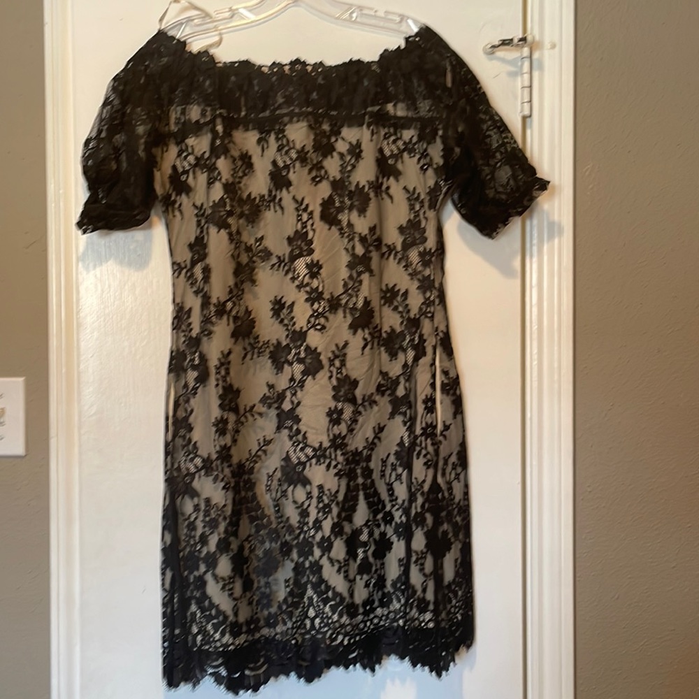 Black lace dress by Twin Set